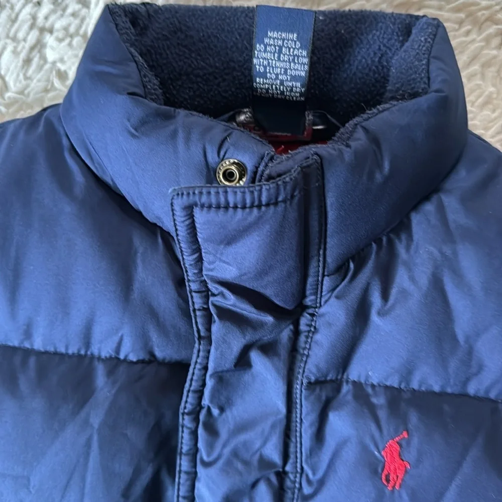 Polo Ralph Lauren Navy Blue Down Filled Puffer Vest for kid  size 5